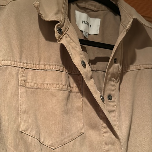 XS tan Pistola Straightleg Jumpsuit - Picture 7 of 7